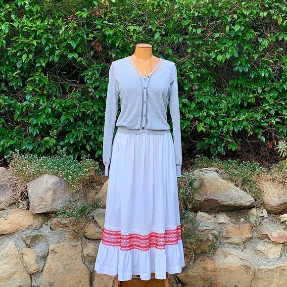 Comme des Garcons embroidered cotton poplin skirt - Picture 3 of 11